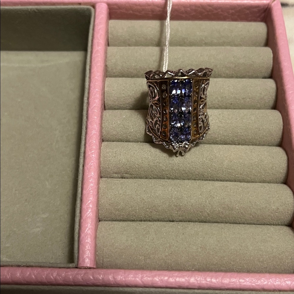 🎀💙🎀💙🎀NWT GEMS EN VOGUE CORSET & TANZANITE RING💙🎀💙🎀